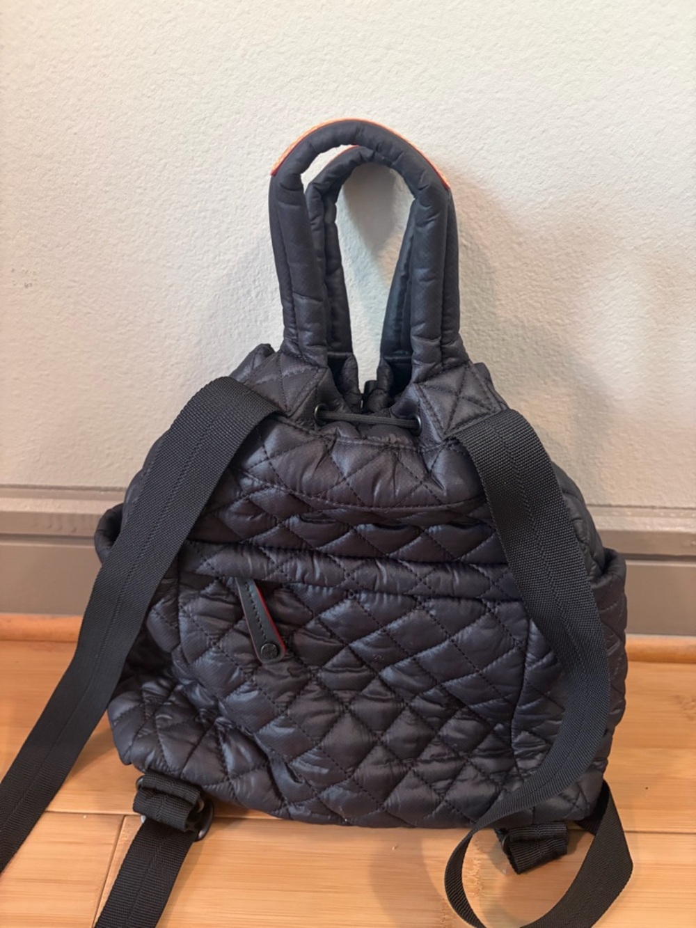 MZ Wallace Small Metro Convertible Backpack with removable pouch - Picture 2 of 5